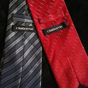 Claiborne mens ties 100% silk